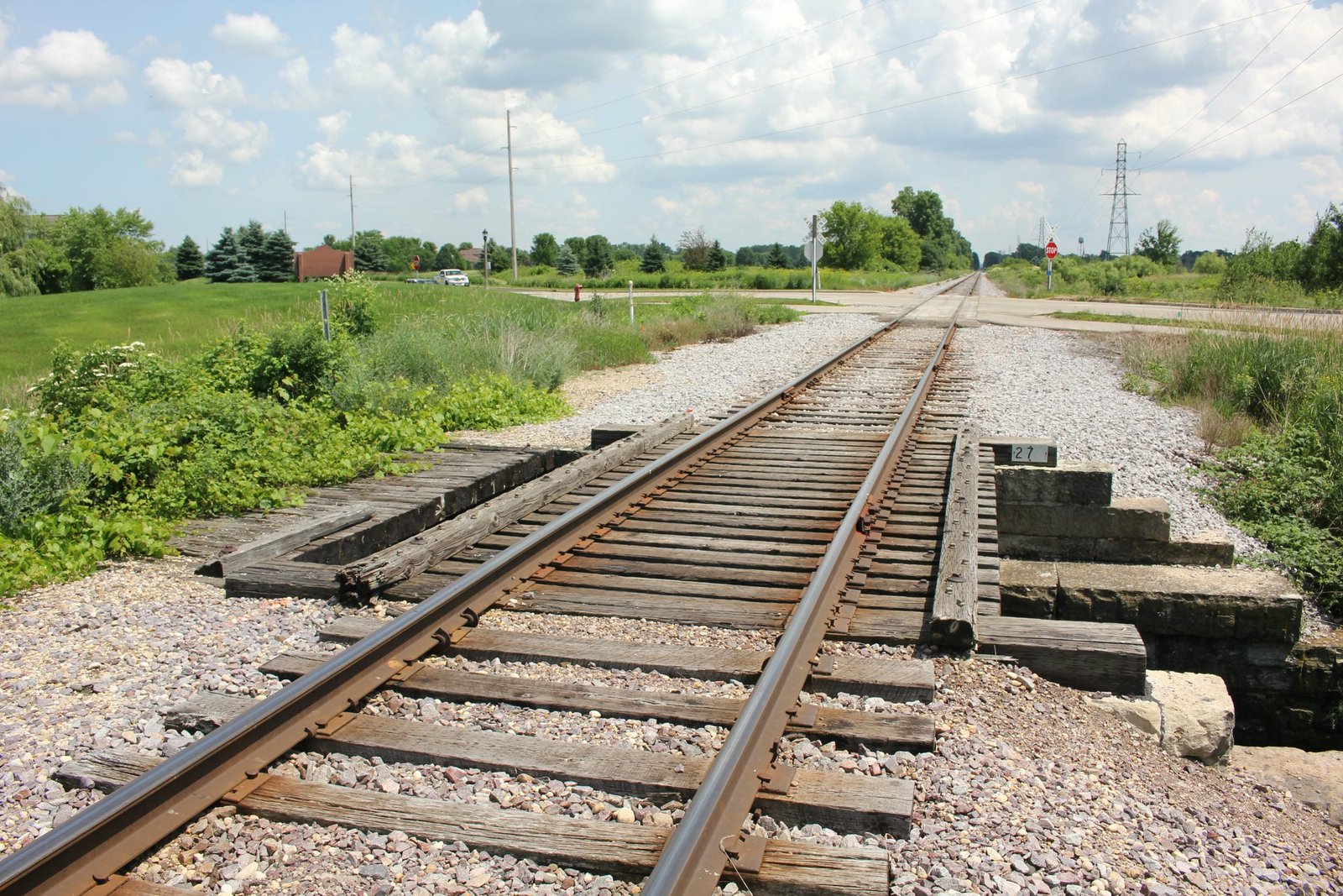 Looking south